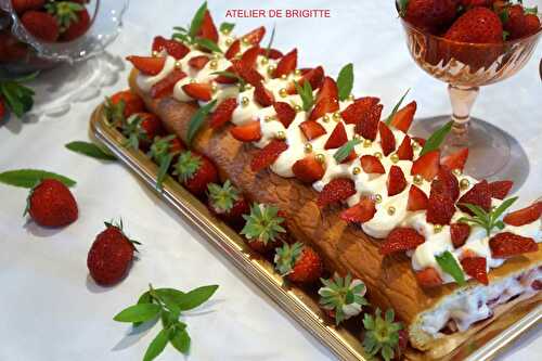 🍓 Roll Cake Verveine, Citron et Fraises 🍓