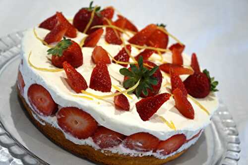Shortcake cheesecake aux fraises - Atelier de Brigitte, cuisine, recettes, partages, 