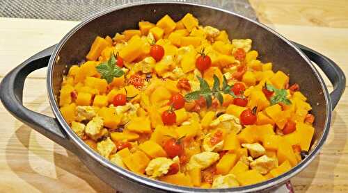 Tajine de Poulet et Butternut (courge)