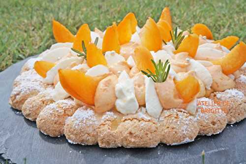 Tarte abricots, romarin et amandes