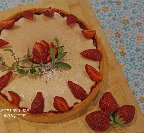 Tarte aux Fraises, Balsamique et Panna Cota Vanille