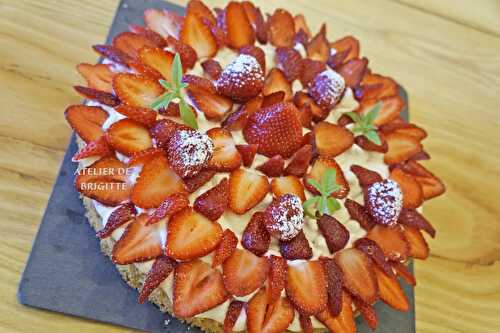 Tarte aux fraises et amandes