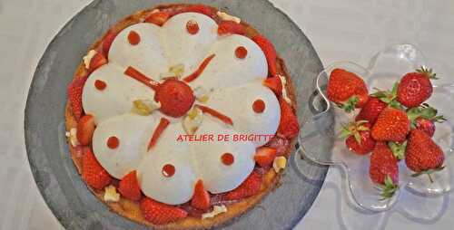 Tarte aux Fraises et Nougat