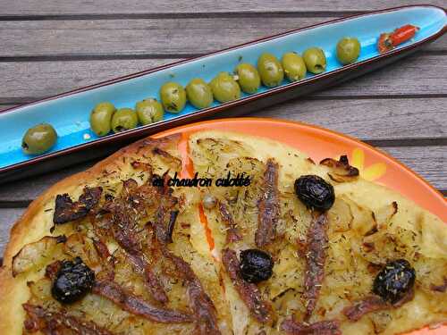 Fougasse aux oignons et anchois