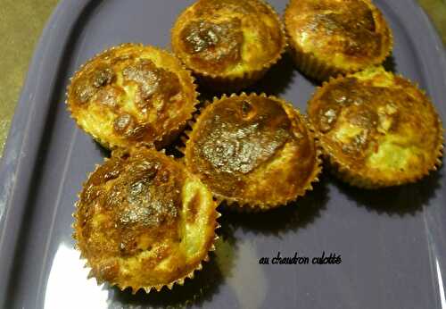 Muffins courgette/feta/lardons
