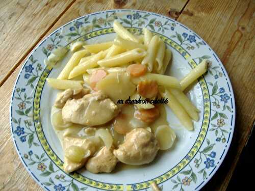 Sauté de poulet au cidre