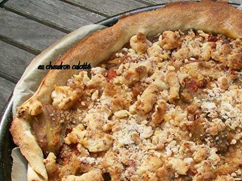 Tarte crumble à l'aubergine