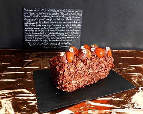 Cake chocolat, orange et noisettes d'après Nicolas Bernardé