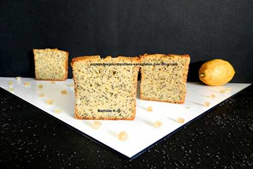 Cake citron pavot sans gluten et sans lactose