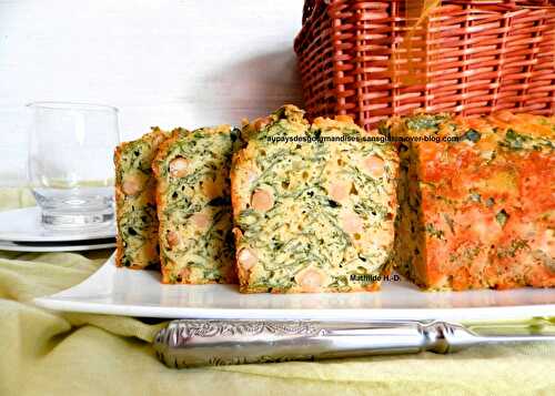 Cake épinards, pois chiche et curry d'après Ilona Chovancova
