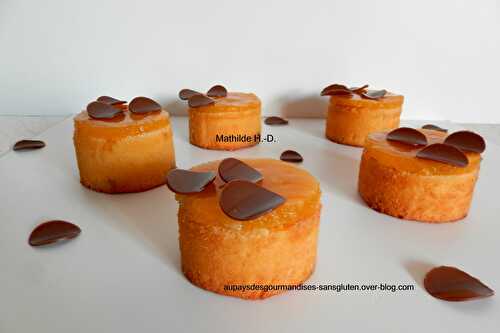 Cake orange et gianduja d'après Anne Fashauer - Au pays des gourmandises sans gluten