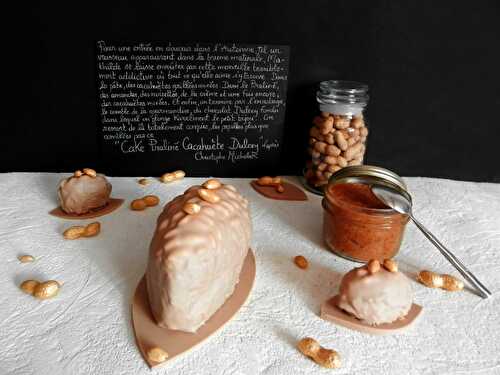 Cake Praliné Cacahuète Dulcey d'après Christophe Michalak - Au pays des gourmandises sans gluten