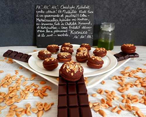 Koonies au caramel et cacahuètes façon macaron d'après Christophe Michalak