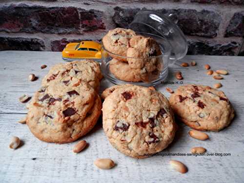 Les French Cookies de l'Upper East Side d'après Eric Kayser : cacahuètes et chocolat au lait - Au pays des gourmandises sans gluten
