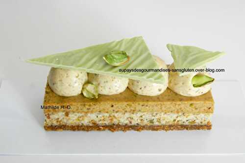 Oro Verde d'après Nicolas Haelewyn : croquant, dacquoise, onctueux et crème Paris-Brest à la pistache