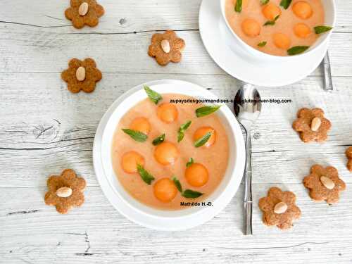 Soupe de melon à la vanille et au lait d'amande d'après Catherine Moreau