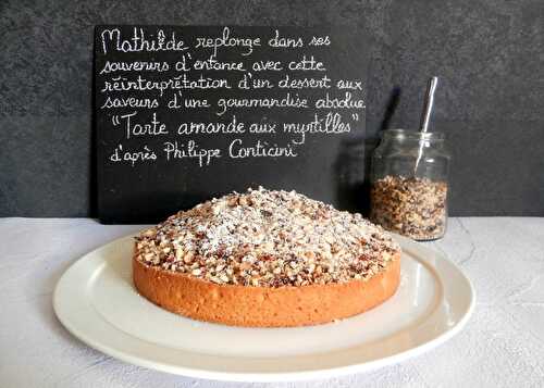 Tarte Amande et Myrtilles d'après Philippe Conticini