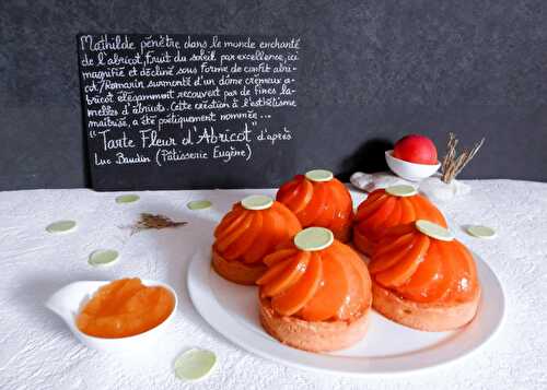 Tarte Fleur d'Abricot d'après Luc Baudin (Pâtisserie Eugène pour diabétiques) - Au pays des gourmandises sans gluten