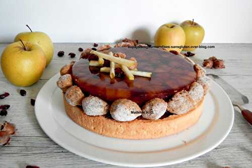 Tarte pommes, cranberries et noisettes d'après Ludo Pastry Freak