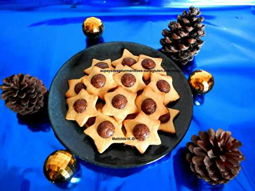 Etoiles de Noël soufflées au chocolat et aux épices d'après Nicole Renaud - Au pays des gourmandises sans gluten