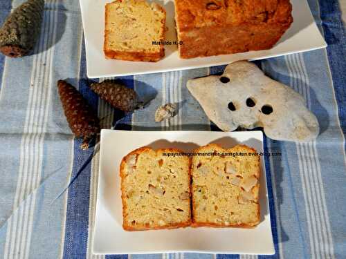 Cake aux Saint-Jacques, aux poireaux et au parmesan d'après Sophie Dudemaine