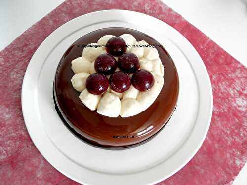 Entremets Forêt Noire d'après Cécile Moritel