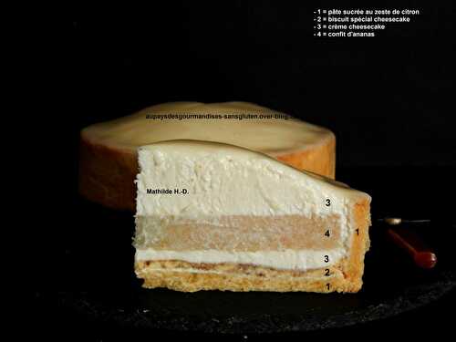 Le cheesecake à l'ananas d'après Philippe Conticini