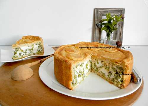 Tourte aux petits pois et ricotta