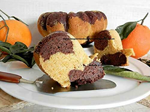 Cake marbré chocolat orange et Cointreau sur une base de Valérie Décoret