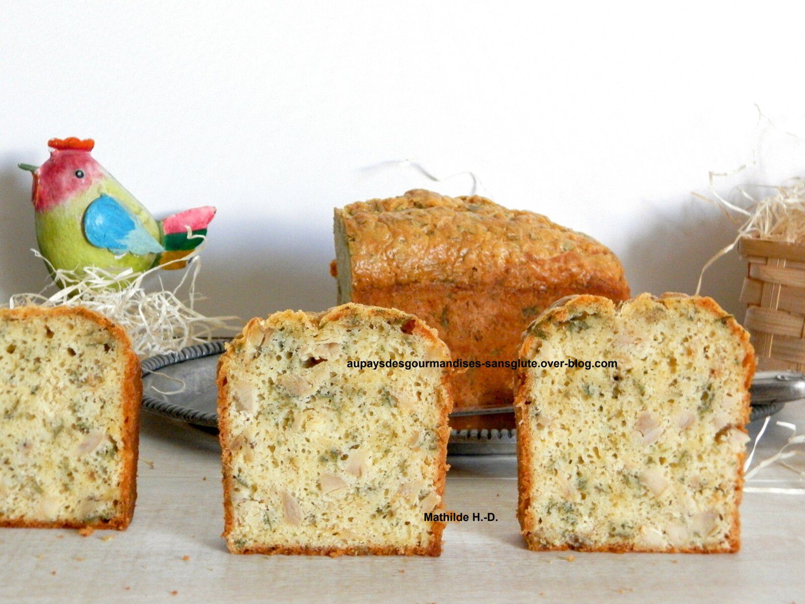 Cake au poulet et à l'estragon d'après Sophie Dudemaine 