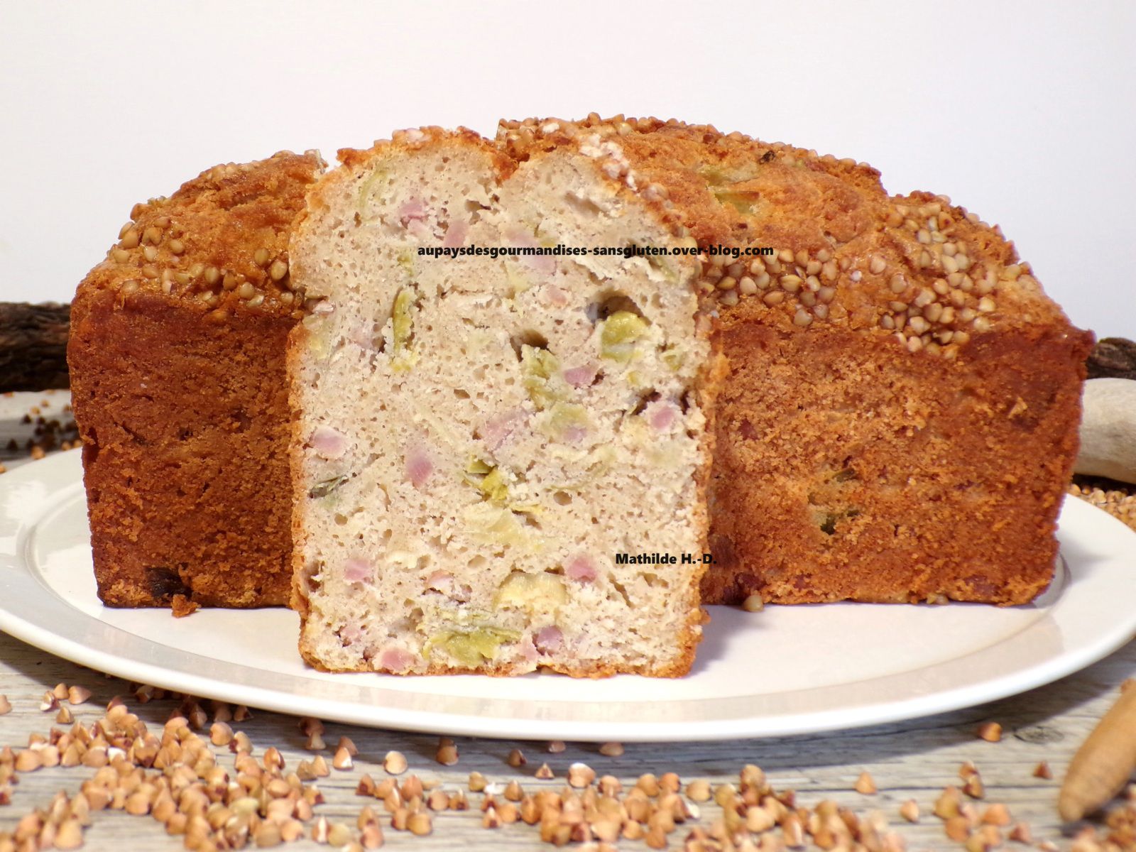 Cake breton au sarrasin, lardons et poireau d'après Ilona Chovancova