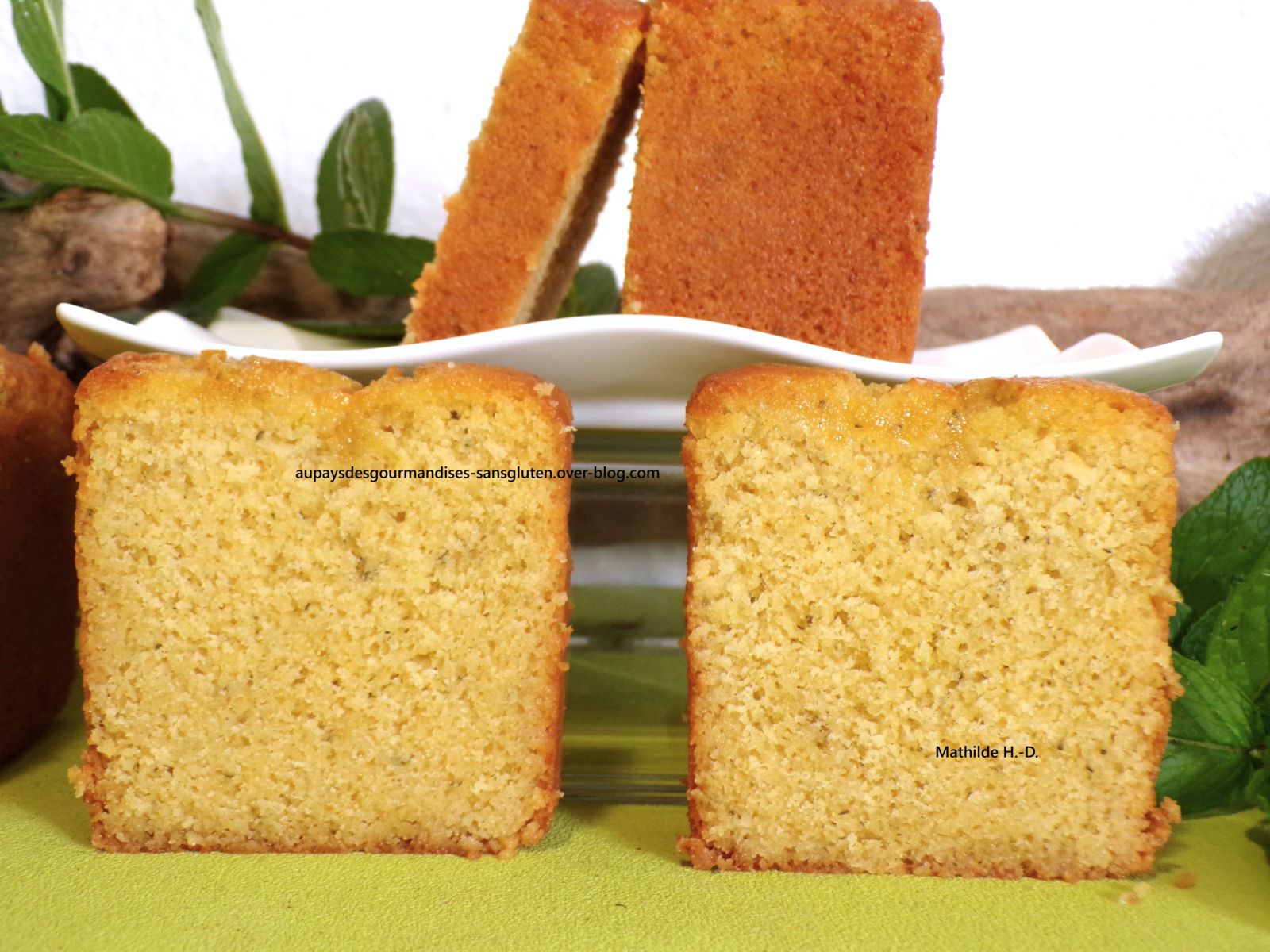 Cake façon Mojito d'après Flavie Millet-Joannon (sans gluten et sans lactose)