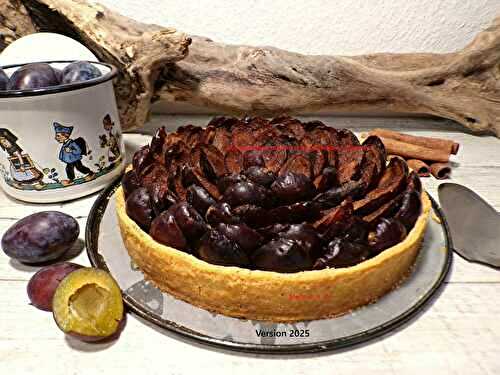 Tarte aux quetsches d'après Pierre Hermé