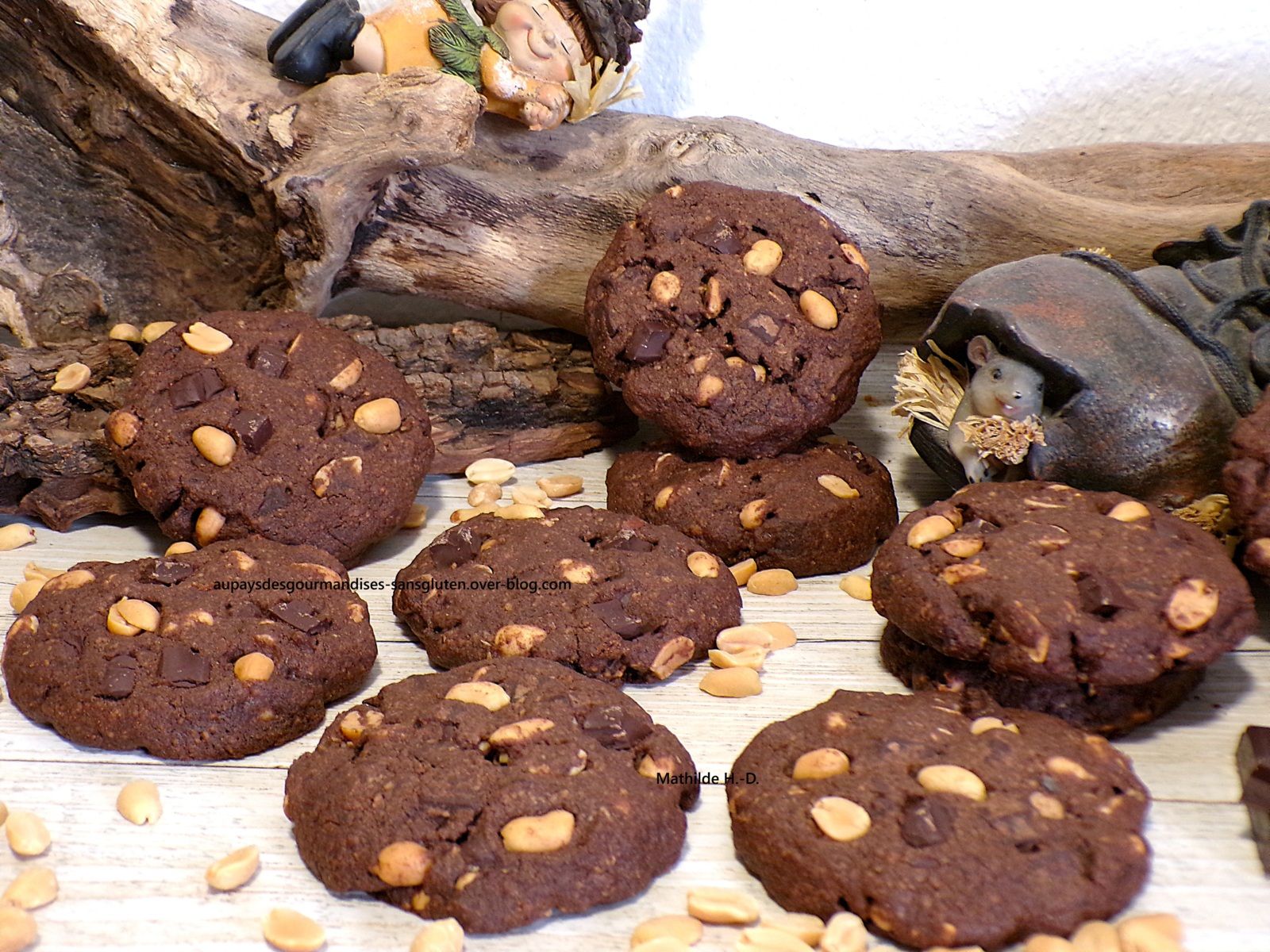 Cookies chocolat noir et cacahuètes au muscovado brun d'après Daddy