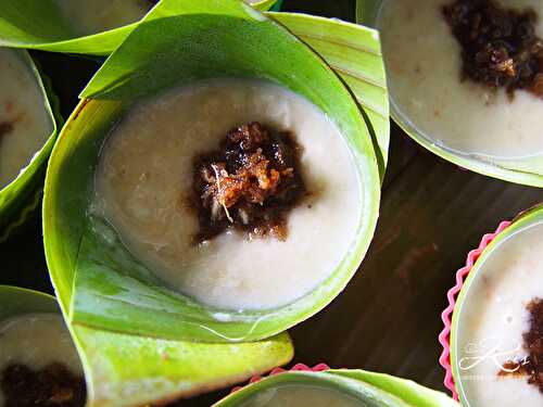 Petits puddings banane, coco et rhum