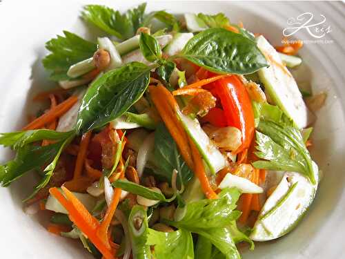 Salade de légumes façon Som Tam