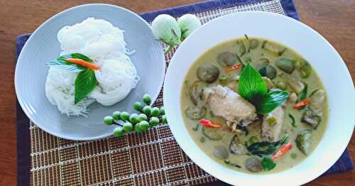 Curry vert au poulet