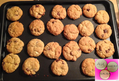 COOKIES AUX 3 CHUNKS D'APRES LA RECETTE "VAHINE"