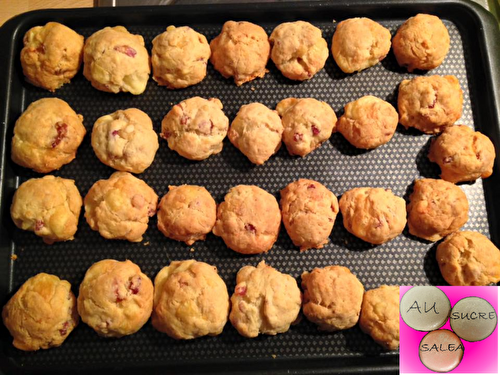 COOKIES SALES AUX LARDONS ET MOZZARELLA