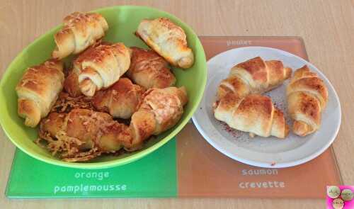 CROISSANTS SALES AU JAMBON CRU SERRANO/PAPRIKA/PIMENT D'ESPELETTE/GRUYERE