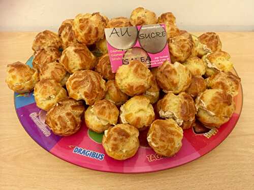 GOUGERES FOURREES A LA CHANTILLY AU FOIE GRAS