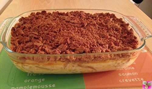 GRATIN DE POMMES A LA CANNELLE ET SPECULOOS