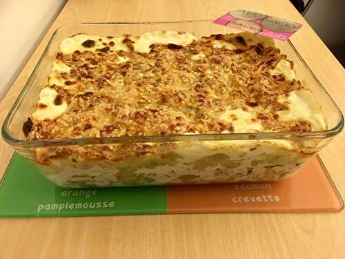 GRATIN DE RAVIOLES A LA CARBONARA REVISITEE