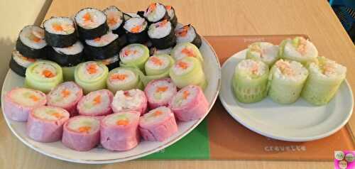 MAKIS AU JAMBON BLANC/CONCOMBRE/CREVETTES