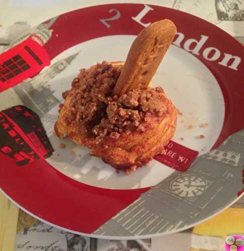 POMMES AU FOUR A LA CANNELLE ET SON CRUMBLE AUX SPECULOOS