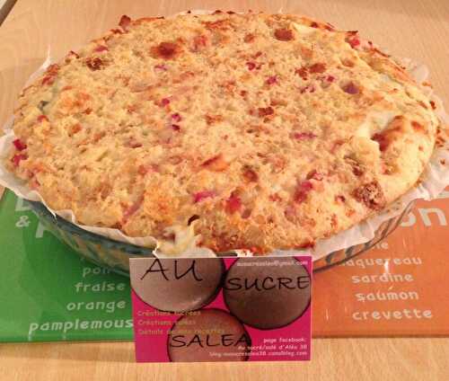 QUICHE SANS PATE AU MORBIER ET LARDONS