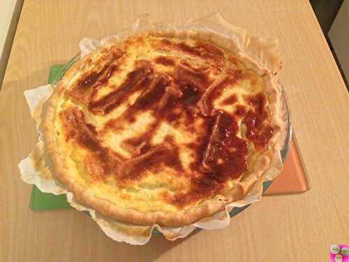 QUICHE TYPE LORRAINE AU CHEVRE