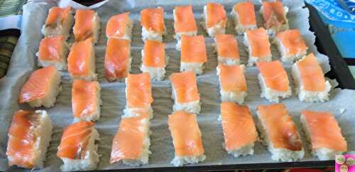 SUSHIS AU SAUMON FUME