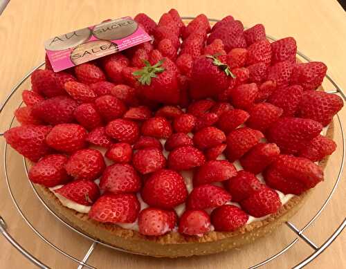 TARTE AUX MARA DES BOIS SUR FOND DE GALETTES BRETONNES