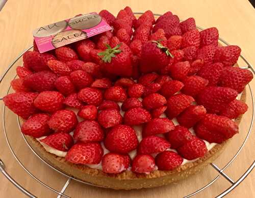 TARTE AUX MARA DES BOIS SUR FOND DE GALETTES BRETONNES